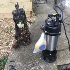 sewage sump pump replacement | The New Forest | Lymington