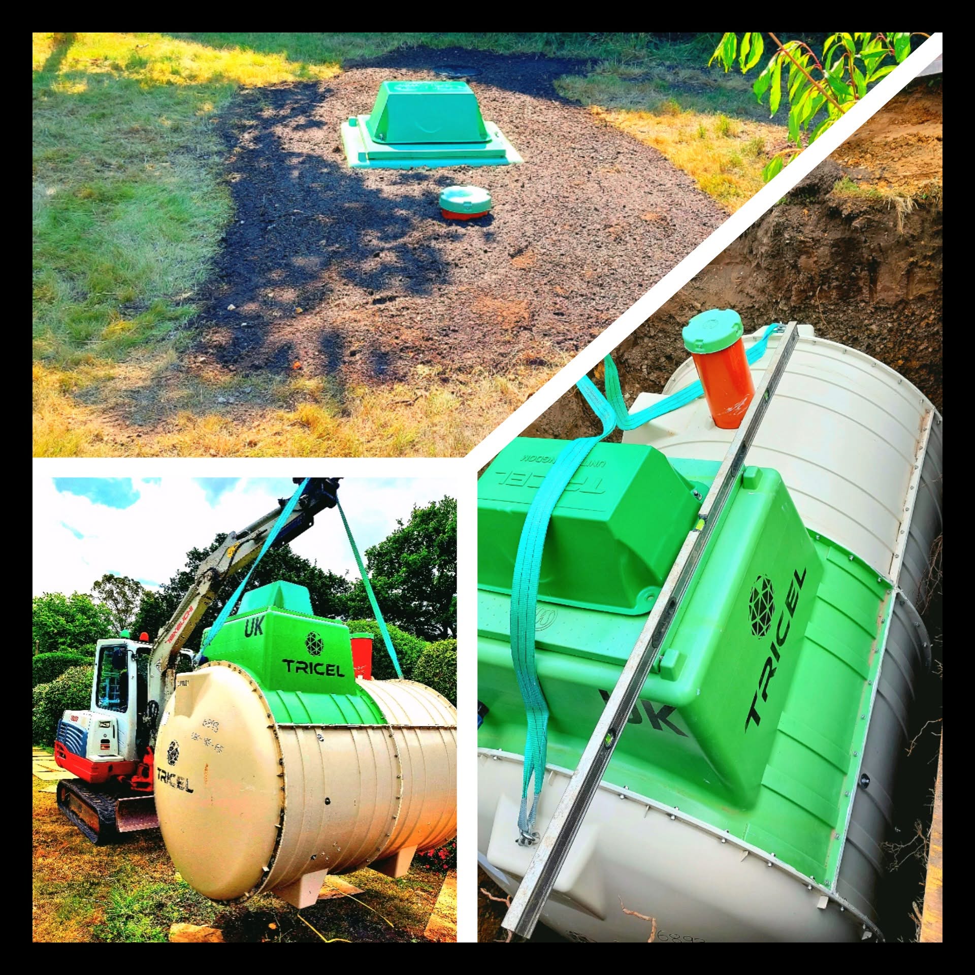 Sewage treatment plant installation 