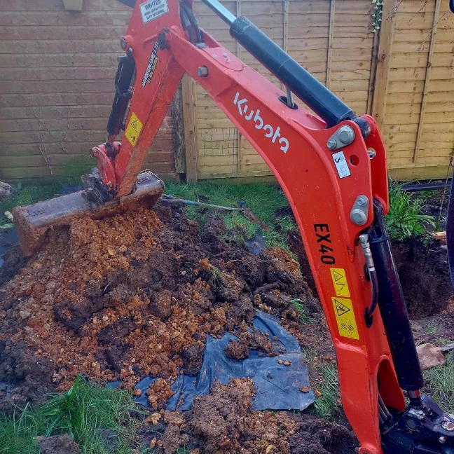 Soakaway replacement in New Milton, Hampshire.